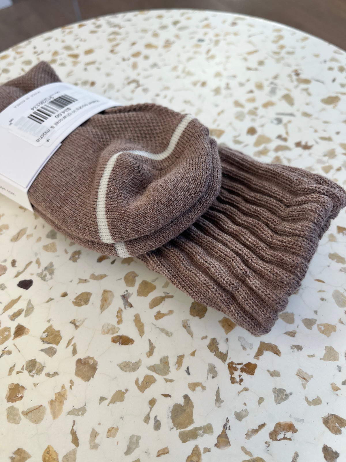 Ballet socks in charcoal & mocha
