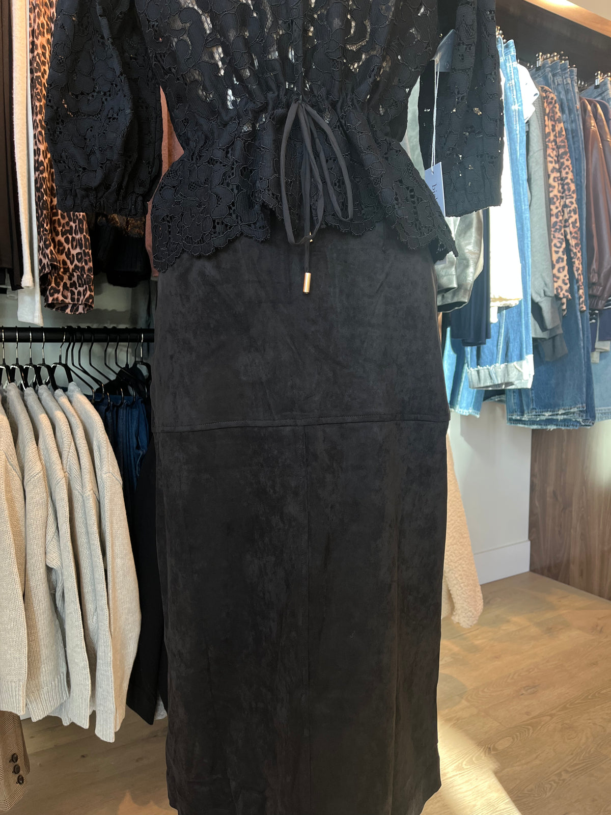 Raquel Black Vegan Skirt