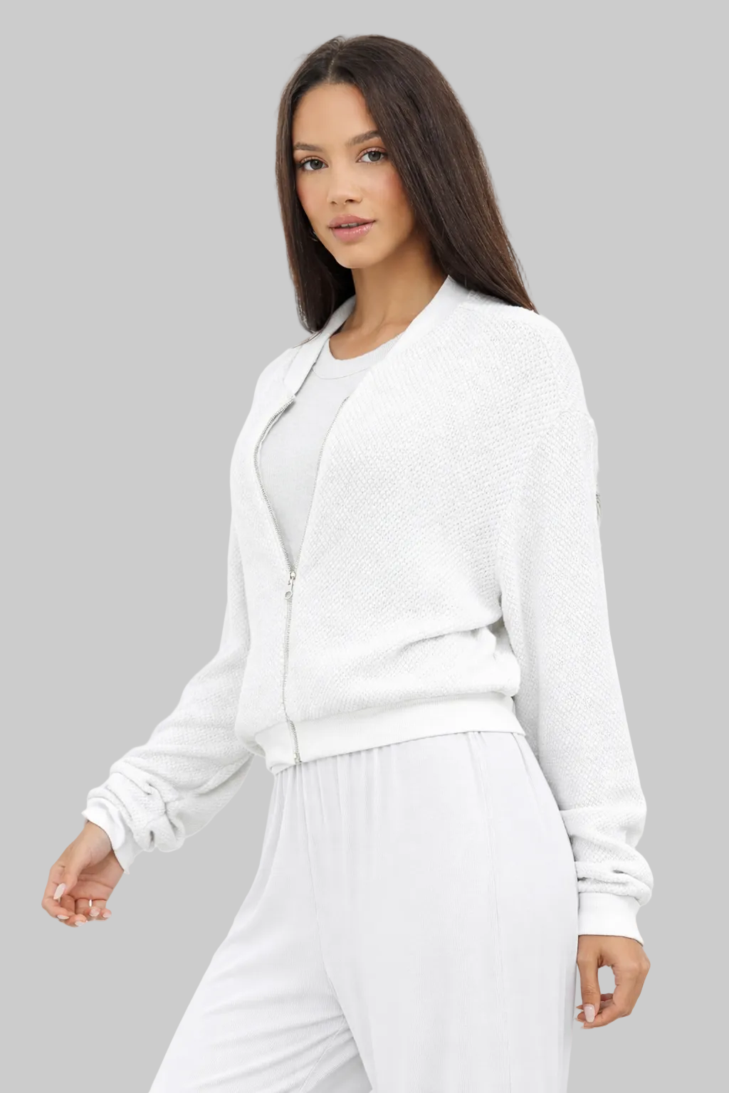Ellory Bomber Sweater Jacket