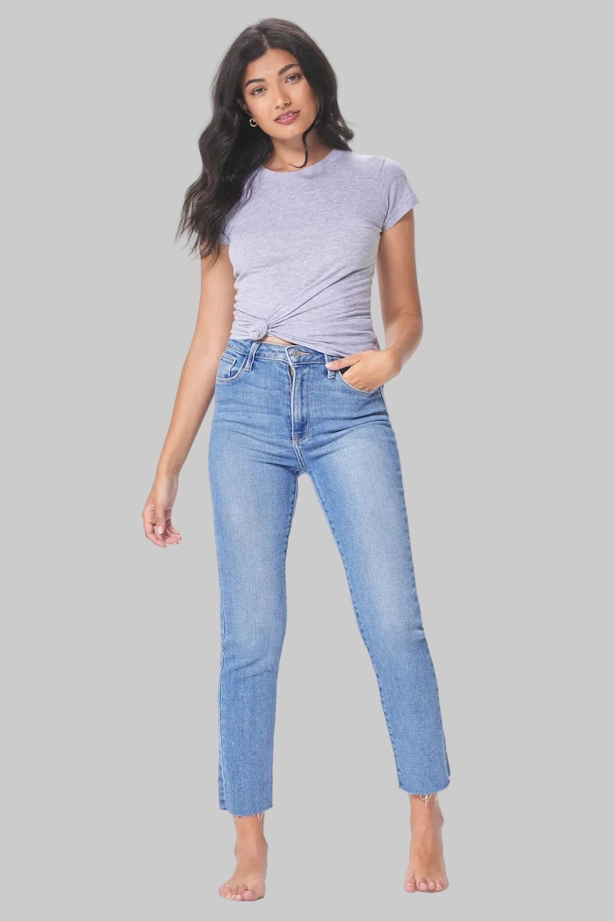 Heather Grey Basic Tee