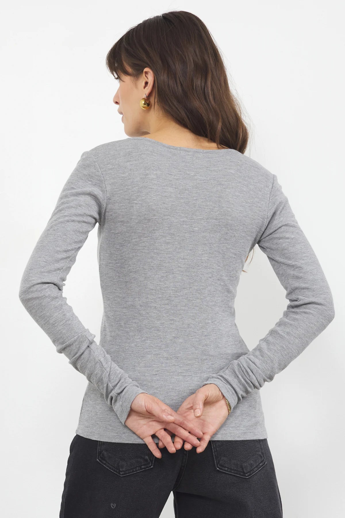 Standard V Neck Long Sleeve Thermal Top