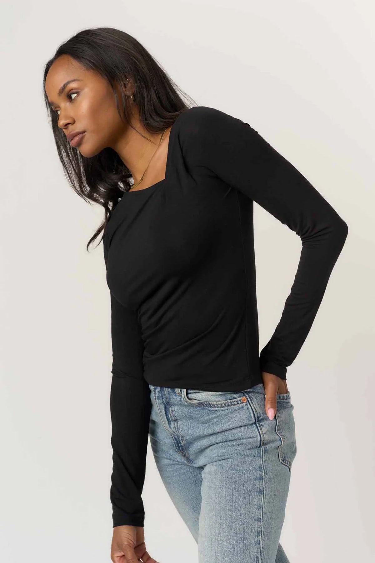 Rosa Twist Front Long sleeve