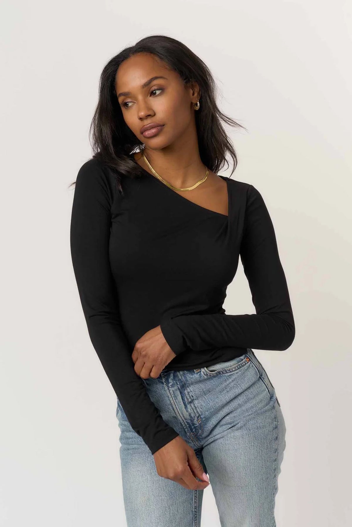 Rosa Twist Front Long sleeve