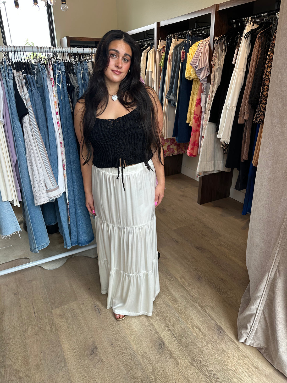 Despacito Layer Satin Skirt