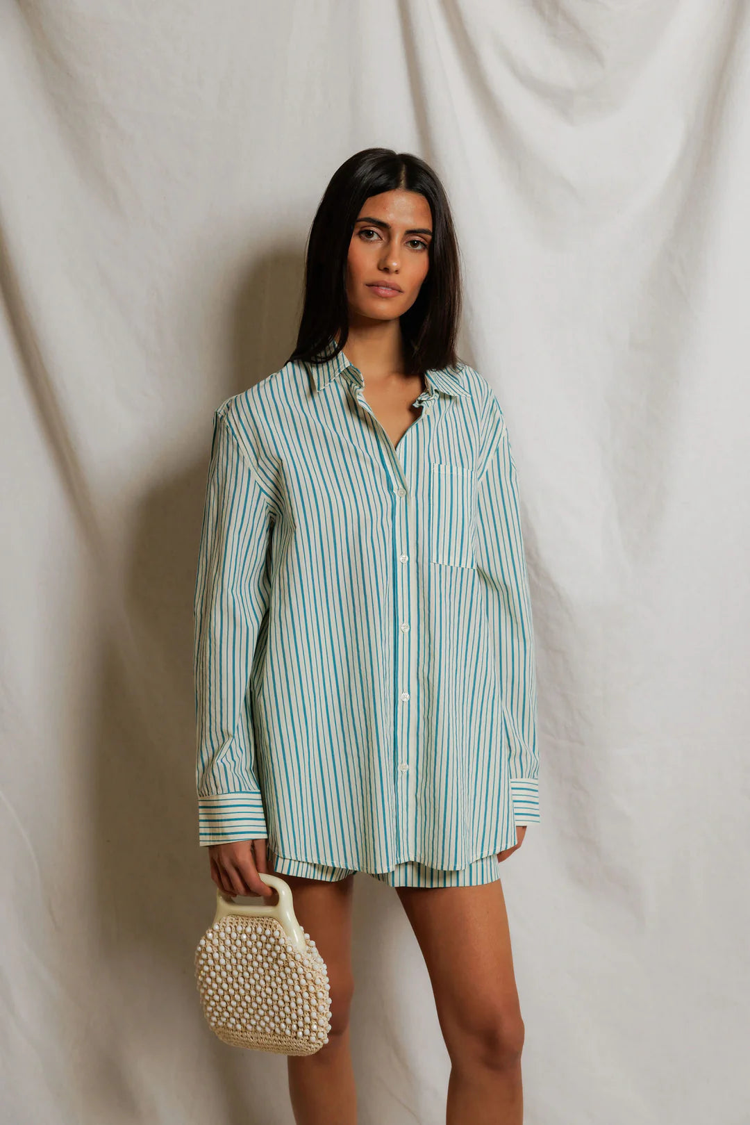 Avalon Stripe Cotton Button Down