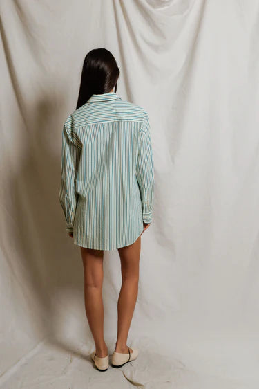 Avalon Stripe Cotton Button Down