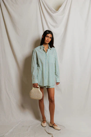 Avalon Stripe Cotton Button Down