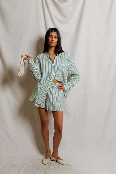 Avalon Stripe Cotton Button Down