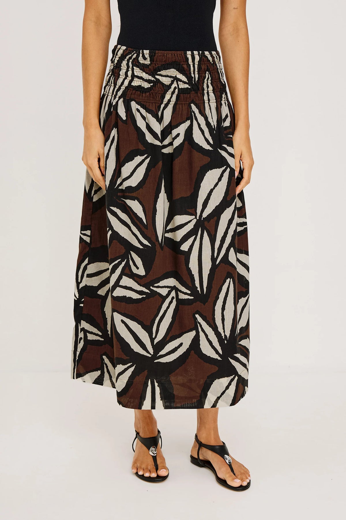 Alessa Cocoa Floral Skirt