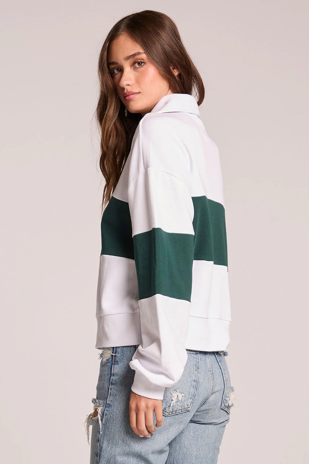 Pine & White Jaime Half Zip