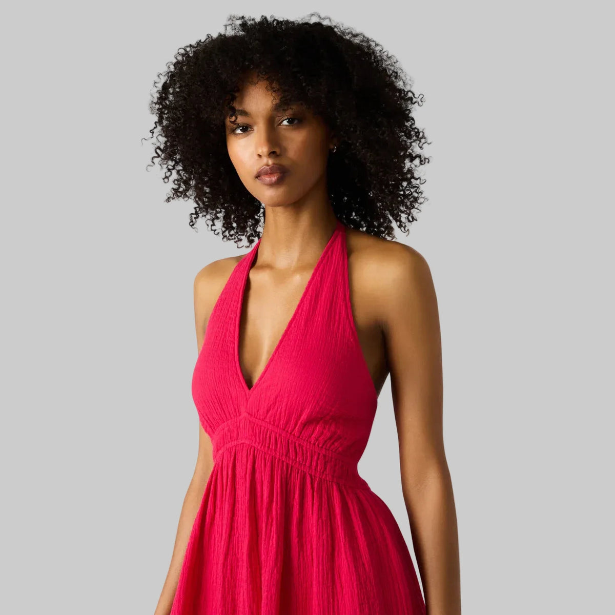 Piper dress in pop pink