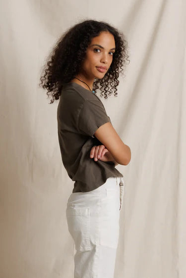 Alanis Dark Olive T-Shirt