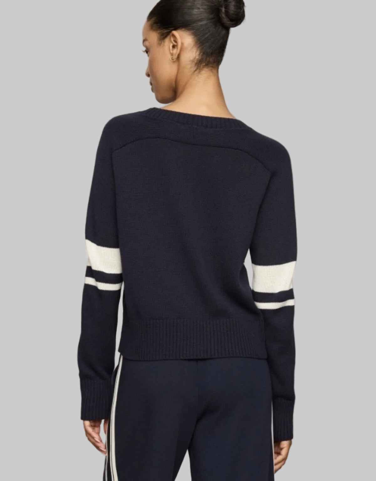 Stripe Stand In Sweater