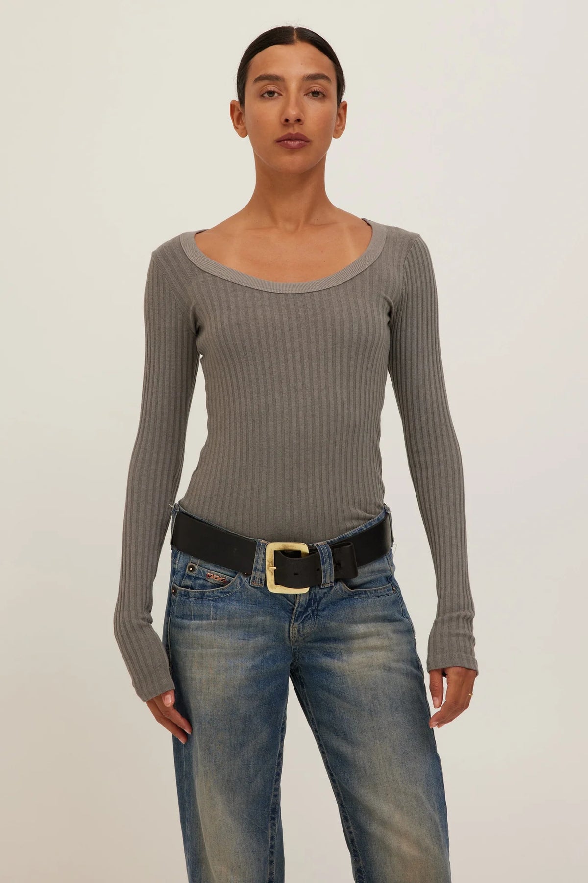 Scoop Slate Long Sleeve
