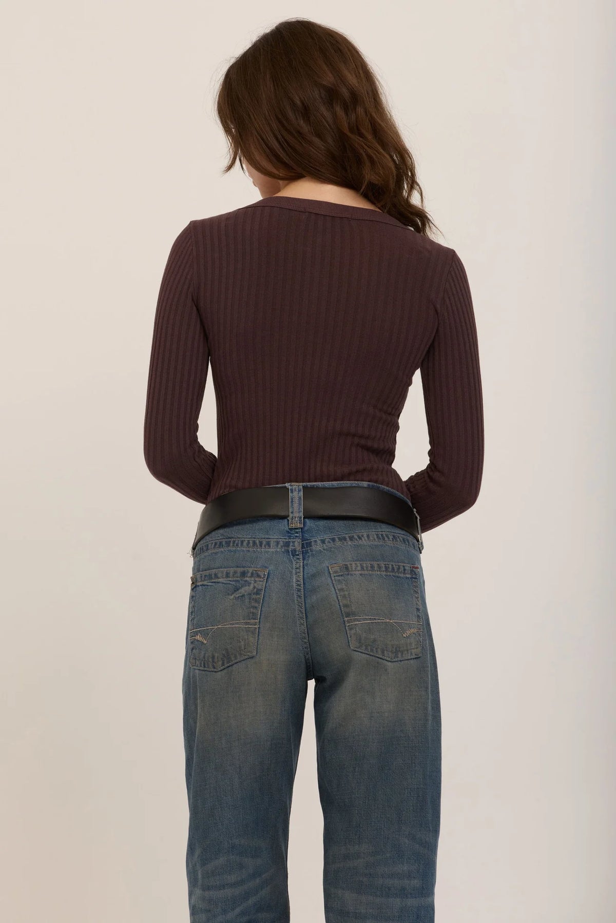Scoop dark mocha long sleeve