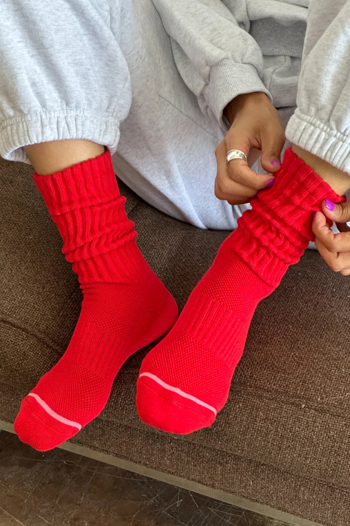 Strawberry ballet socks