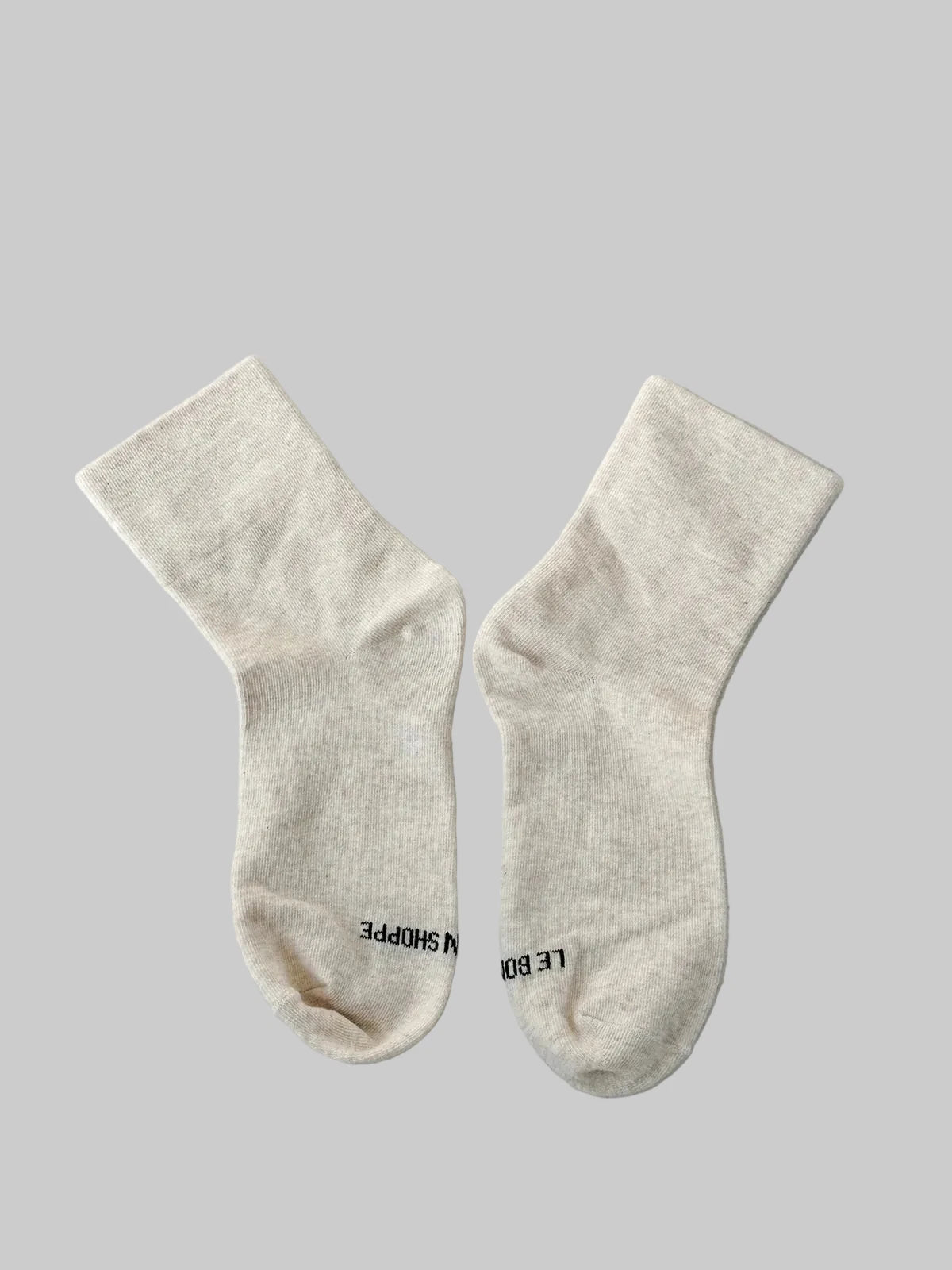Sneaker socks in oatmeal