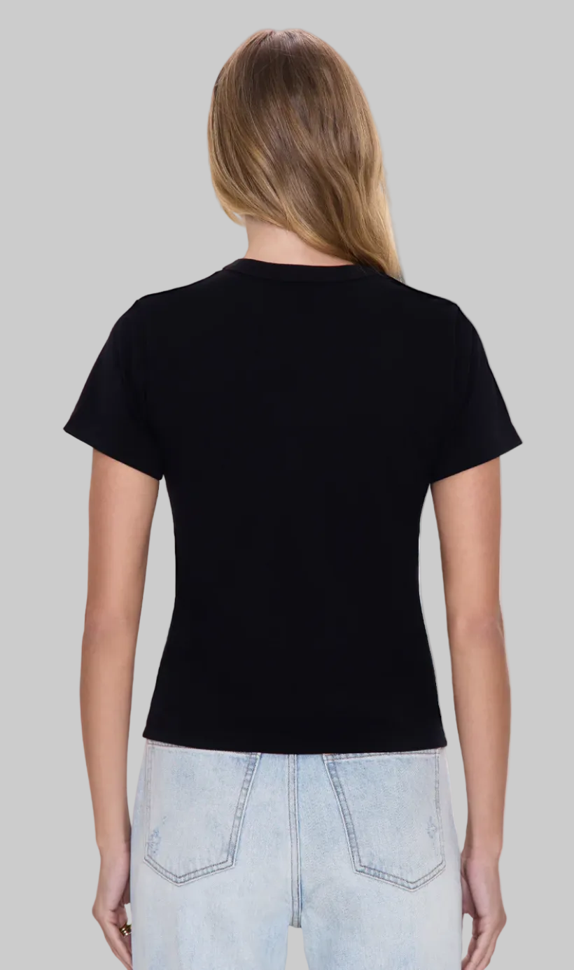 Alba Tee in Noir