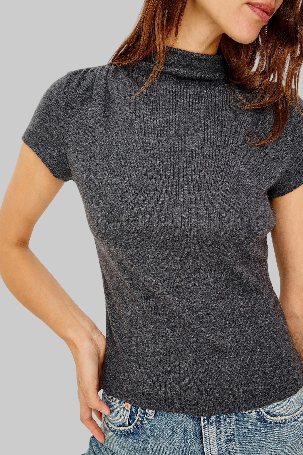 Isobel Charcoal Top