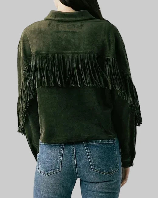 Kale Chips Jacket in Olive