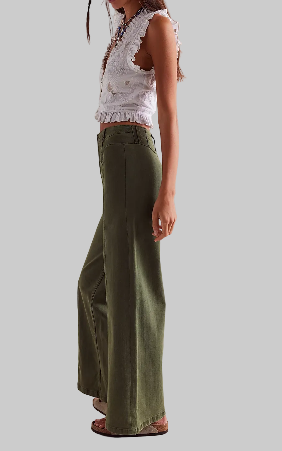 Libre Wide Leg in Thyme