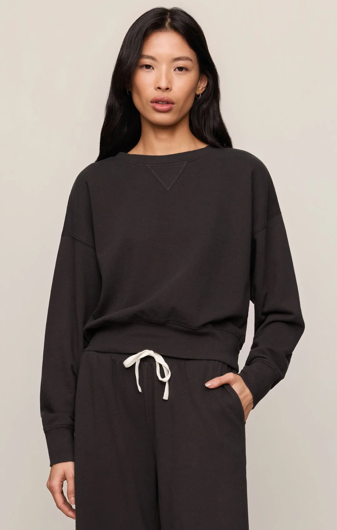 Ash Black Clubhouse Sweatshirt