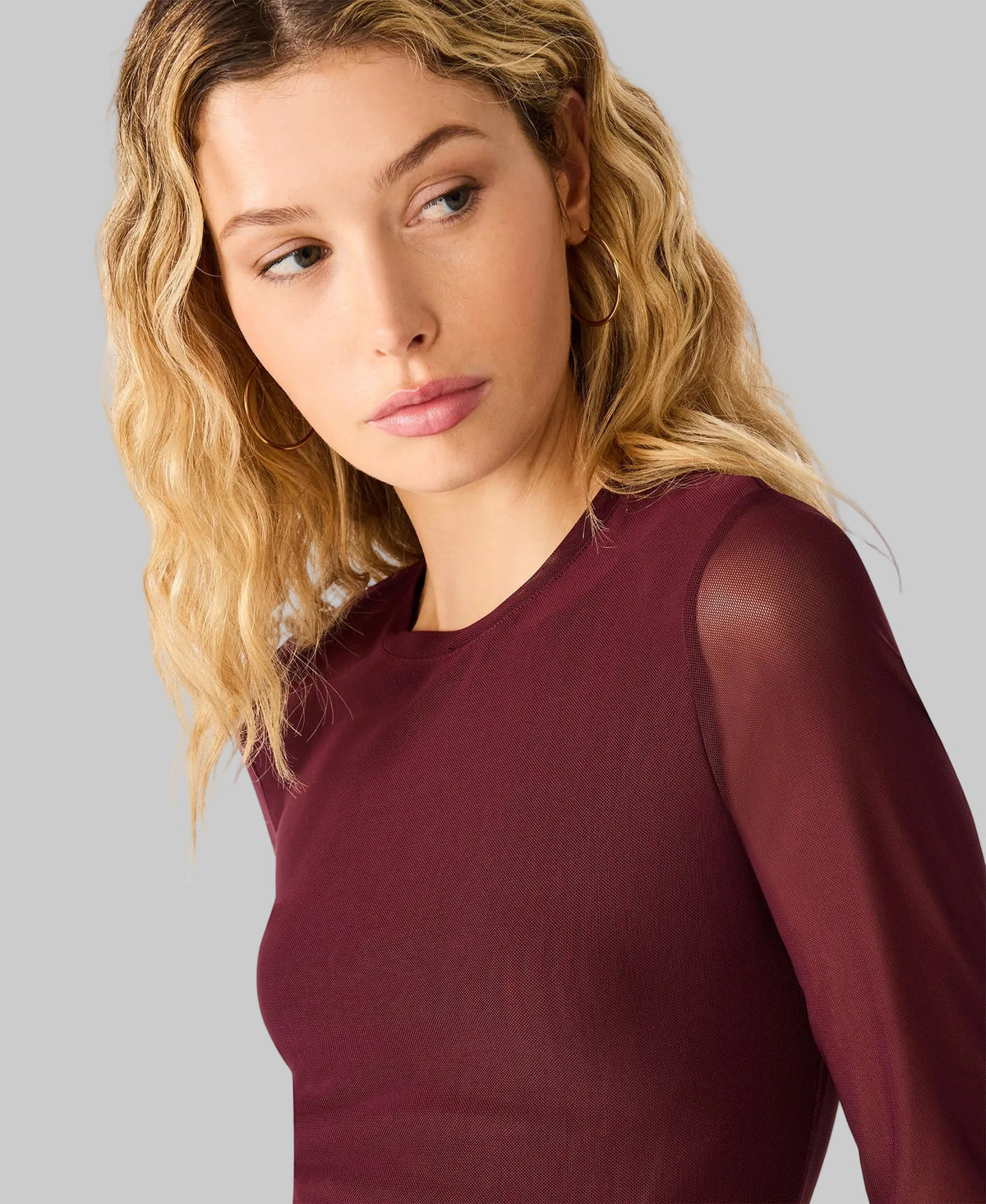 Sandy Deep Fig Knit Top