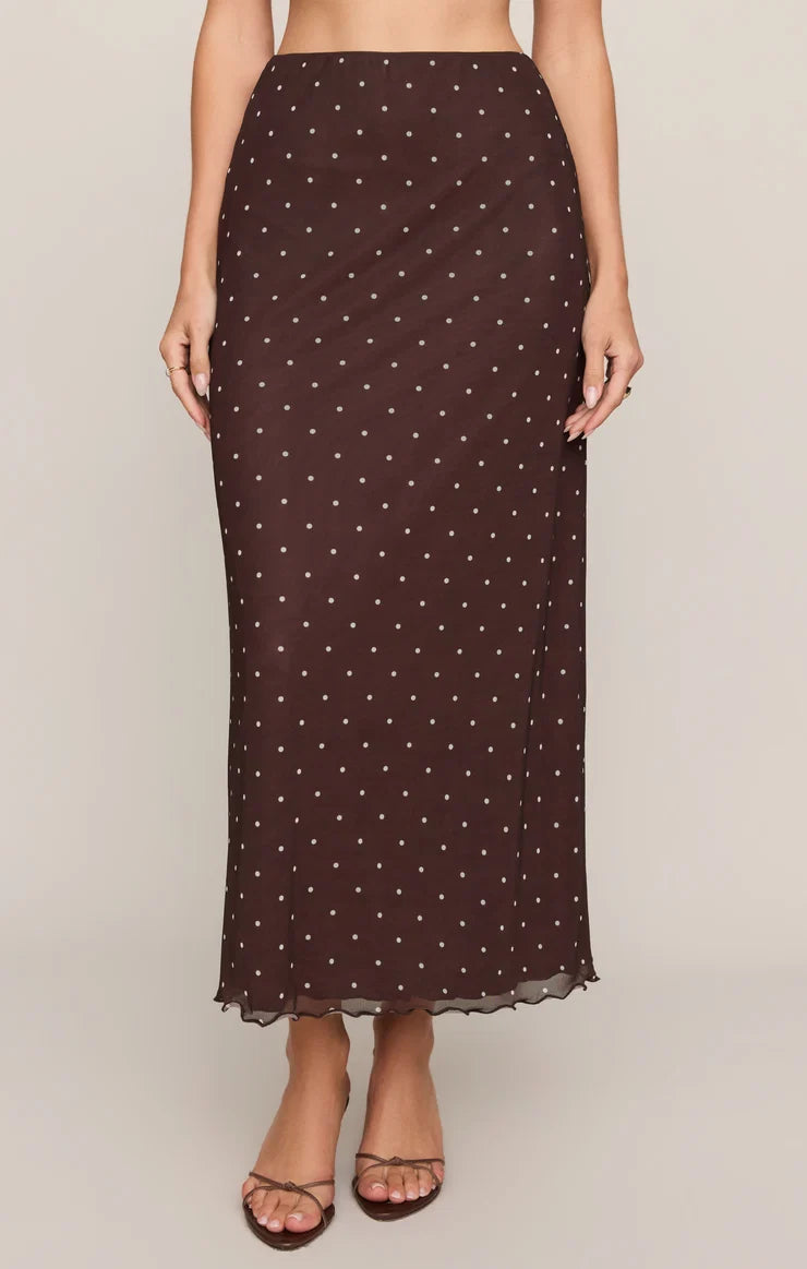 Eda Mesh Midi Skirt