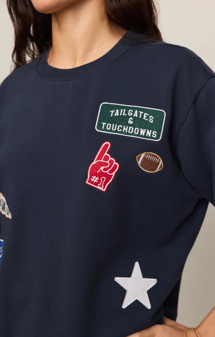 Eclipse Boyfriend Patch Sweatshirt