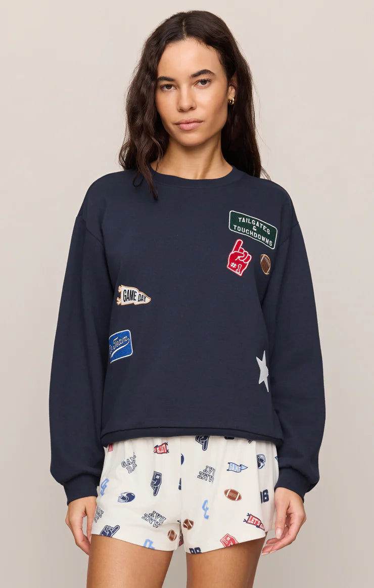 Eclipse Boyfriend Patch Sweatshirt