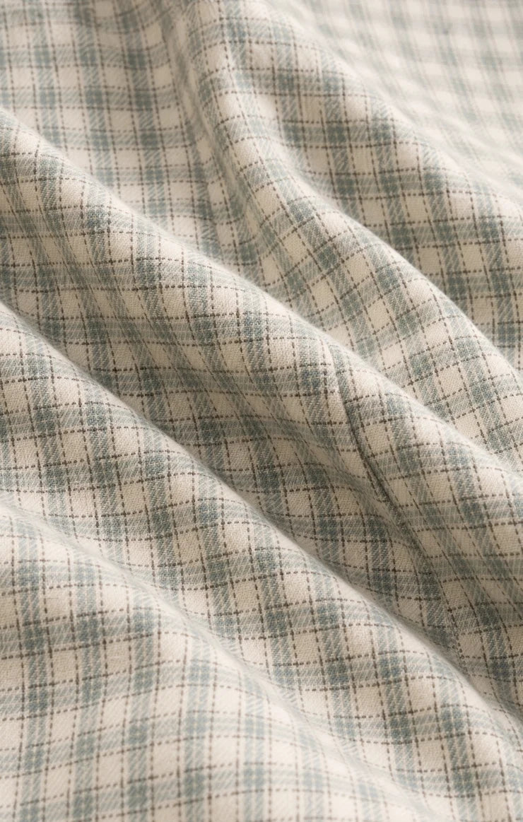 River Plaid Button Up in Emerald Cove