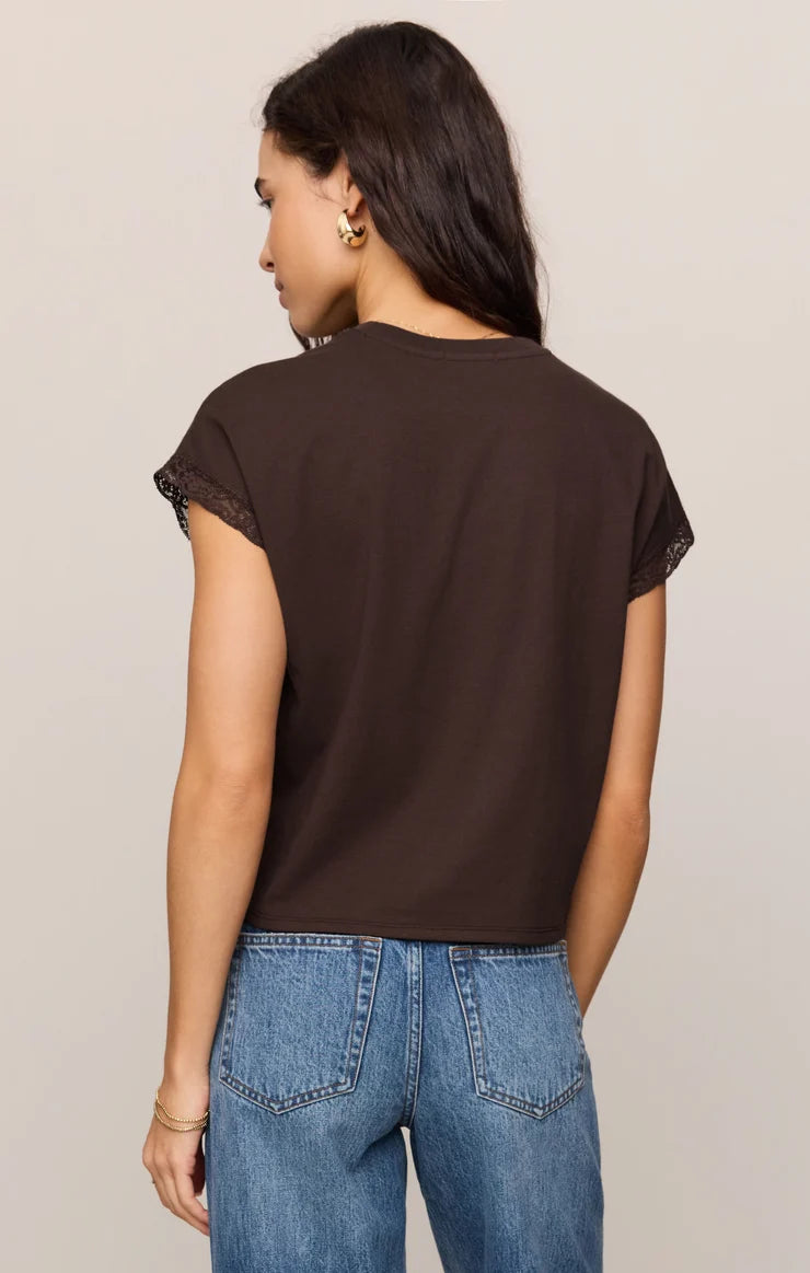 Marika Muscle Tee in Dark Chocolate