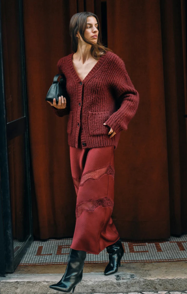 Whitmore Cardigan - Velvet Rouge