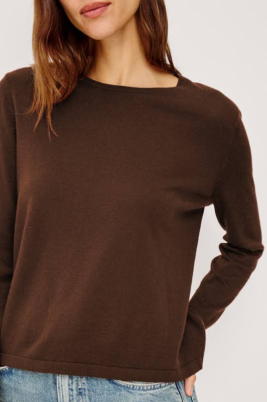 Espresso Cotton Cashmere Long Sleeve