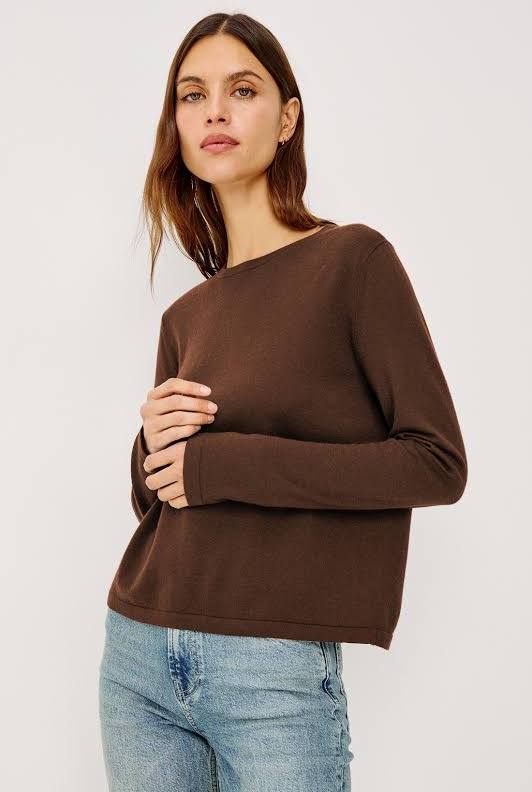Espresso Cotton Cashmere Long Sleeve